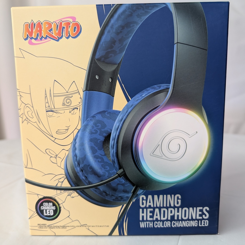 Naruto Blue Gaming Headset with Color-Changing LED And Rotating Microphone - Picture 2 of 6